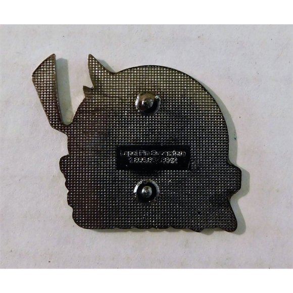 Ice Hawks Hockey Pin Lapel Hat Metal 2 in x 1.25 in Red Silver - Picture 3 of 4